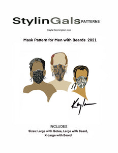 Masks pattern for men with Beards